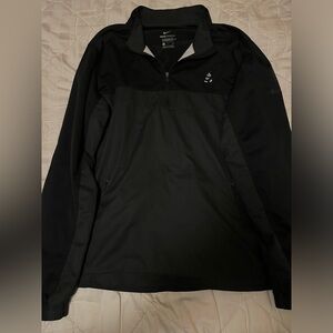 Disney Parks Nike Mickey Logo Black 1/4 Zip Sweater